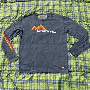 Aviator Nation Gray Tee with Chevron Design